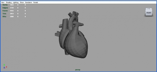 Creation of glass heart: Step 4